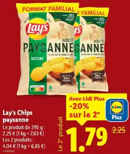 Lidl Lay's Chips paysanne offre