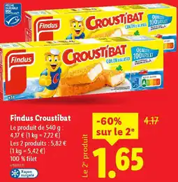 Lidl Findus Croustibat offre
