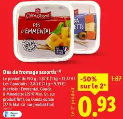 Lidl Dés de fromage assortis offre