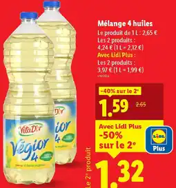 Lidl Mélange 4 huiles offre