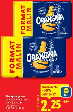Lidl Orangina jaune offre