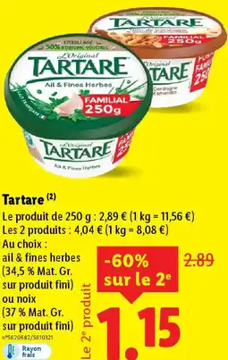 Lidl Tartare offre