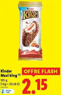 Lidl Kinder Maxi king offre