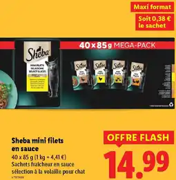 Lidl Sheba mini filets en sauce offre
