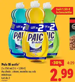 Lidl Paic Bi activ offre