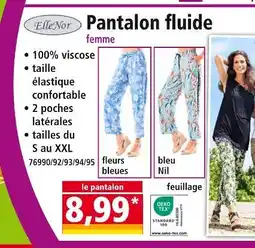 Norma ELLENOR Pantalon fluide femme offre