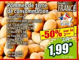 Norma Pommes de terre de consommation Avanti/Adora offre