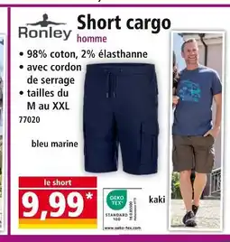 Norma Ronley Short cargo homme offre