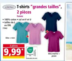 Norma ELLENOR T-shirts grandes tailles, 2 pièces femme offre