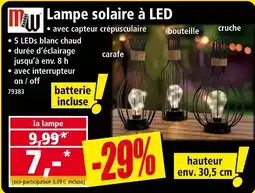 Norma MW Lampe solaire à led offre