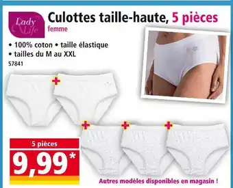 Norma LADY LIFE Culottes taille-haute offre