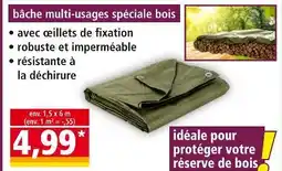 Norma Bâche multi-usages spéciale bois offre