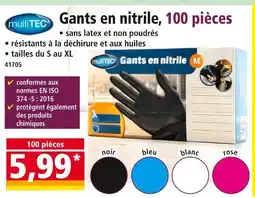 Norma multiTEC Gants en nitrile, 100 pièces offre