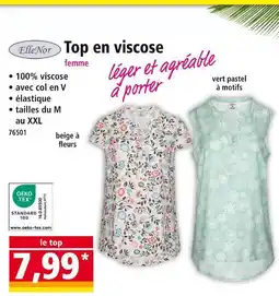 Norma ELLENOR Top en viscose femme offre
