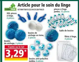 Norma TOPTEX Article pour le soin du linge offre