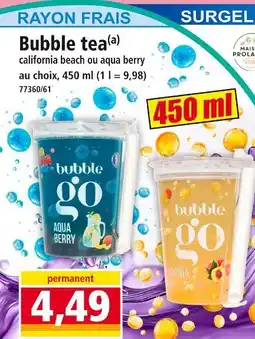 Norma BUBBLE GO Bubble tea offre