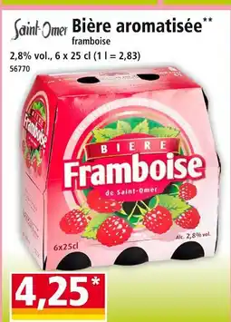 Norma SAINT OMER Bière aromatisée framboise offre