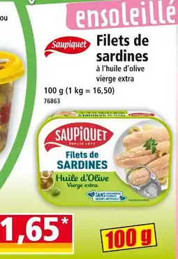 Norma SAUPIQUET Filets de sardines à l'huile d'olive vierge extra offre