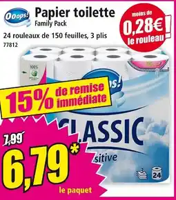 Norma Ooops! Papier toilette Family Pack offre
