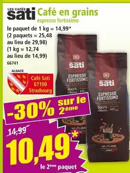 Norma SATI Café en grains espresso fortissimo offre