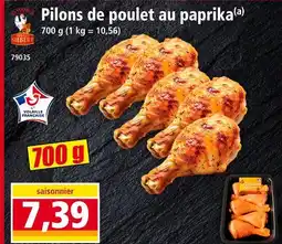 Norma SIEBERT Pilons de poulet au paprika offre