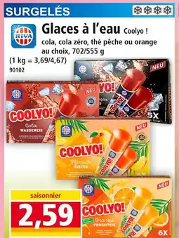 Norma RIVA Glaces à l’eau Coolyo offre