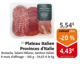 Colruyt Province Plateau Italien Provinces d'Italie offre