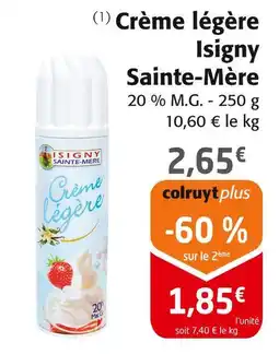 Colruyt Isigny Sainte-Mère Crème légère offre
