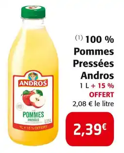 Colruyt Andros 100 % Pommes Pressées offre