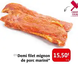 Colruyt Création Colruyt Demi filet mignon de porc mariné offre