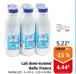 Colruyt Belle France Lait demi-écrémé offre