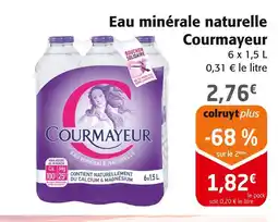 Colruyt Courmayeur Eau minérale naturelle offre