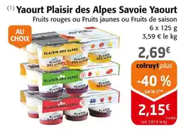 Colruyt Plaisir des Alpes Yaourt offre