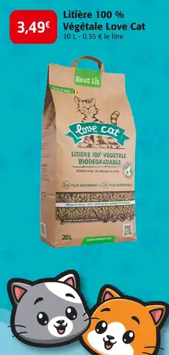 Colruyt Love Cat Litiere 100% vegetale offre