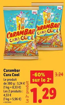 Lidl Carambar Carambar Cara Cool offre
