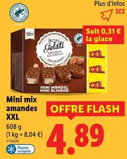 Lidl BON GELATI Mini mix amandes xxl offre