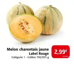 Colruyt Label Rouge Melon charentais jaune offre
