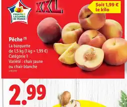 Lidl FRUITS & LEGUMES DE FRANCE Pêche offre