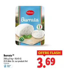 Lidl Milbona Burrata offre
