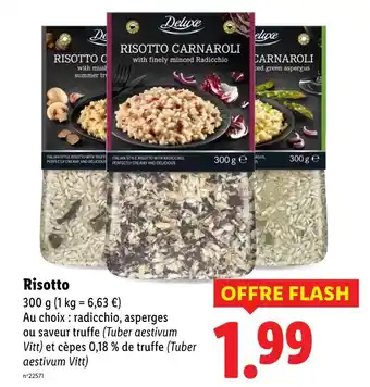 Lidl DELUXE Risotto Carnaroli offre