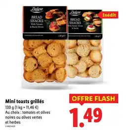 Lidl DELUXE Mini toasts grillés offre