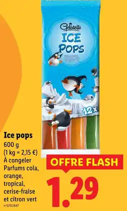 Lidl Gelatelli Ice Pops offre