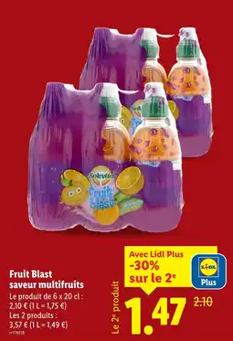Lidl SOLEVITA Fruit Blast saveur multifruits offre