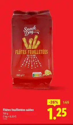 Lidl Snack Day Flûtes feuilletées salées offre