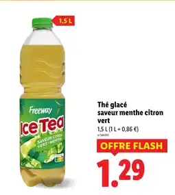 Lidl FREEWAY Ice Tea saveur citron vert - menthe offre