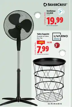 Lidl SilverCrest Ventilateur sur pied offre