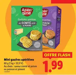 Lidl APÉRI'TIME Mini gaufres apéritives offre