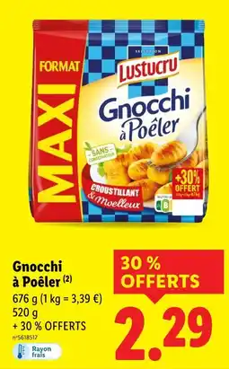 Lidl Lustucru Gnocchi à poêler offre