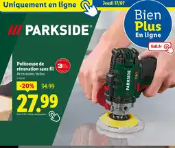 Lidl PARKSIDE Polisseuse de rénovation sans fil offre