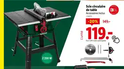 Lidl Parkside Scie circulaire de table offre